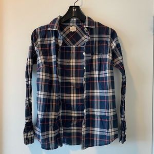 J. Crew Plaid Perfect Shirt - Size XS